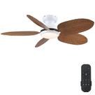 Ventilador de teto Kviflon Tropical 114cm com controle remoto de luzes