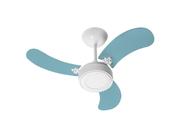 Ventilador de Teto Led Colors Br/Azul 110V+Controle Remoto
