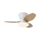 Ventilador De Teto LED De 25'' Com Luz E Controle Remoto, 3 Lâminas Para Quarto, Sala De Estar, Sala