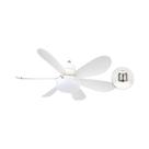 Ventilador De Teto LED Inteligente Com Controle Remoto De 3 Velocidades E Dimerização Em 3 Cores