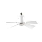 Ventilador De Teto LED Regulável Com Luz, Soquete E27, Controle Remoto Para Quarto, Garagem, Cozinha