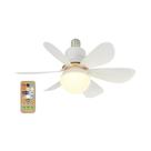 Ventilador De Teto LED Silencioso E27 40W Com Controle Remoto Para Sala De Estar 85-265V