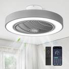 Ventilador de teto LEDIARY 22" Bladeless Light Remote 6 Velocidades Ventilador de teto LEDIARY 22" Bladeless Light Remote 6 Velocidades