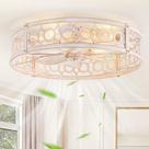 Ventilador de teto LEDIARY 23" Farmhouse Bladeless com controle remoto de luz