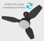 Ventilador De Teto Legacy Led Pt 3P Pr/Tabaco Inverter Bivolt