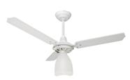 Ventilador de Teto Loren-Sid Diplo M2 Lumi Branco 3V 127V com Pás de Madeira Branca Ref-801