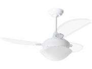 Ventilador de Teto Loren-Sid Diplo M2 Primor Branco 127v com Pás Injetadas Transparentes Ref-323