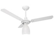 Ventilador de Teto Loren-Sid Diplo M3 Lumi Branco 220V com Pás de Madeira Branca Ref-2069
