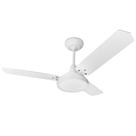 Ventilador de Teto Loren-Sid Diplo M3 Lumi LED Branco 3V 220V com Pás Brancas de Madeira Ref-10261