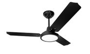 Ventilador de Teto Loren-Sid Diplo M3 Lumi LED Preto 3V 220V com Pás Pretas de Plastico Ref-10788