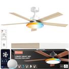 Ventilador de teto Lumary 132cm Smart com luzes RGBAI Alexa/Google