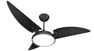 Ventilador de Teto Maragogi LED 6500K Preto Com 3 Pás de MDF 220 V - Ventex