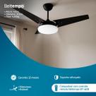 Ventilador de Teto Mira Beltempo LED Borda Infinita 6500K Silencioso Super Potente Econômico Compatível com Controle Remoto BT600