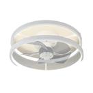 Ventilador De Teto Moderno Simples Com Controle Remoto LED, Silencioso E Regulável, Luminárias Para