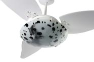 Ventilador De Teto Motor Grande 150w/500 Rpm Dálmata Branco