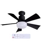 Ventilador de teto multifuncional com luzes LED controle remoto cor preto para cozinha quarto sala Ventilador de teto multifuncional com luzes LED controle remoto cor preto para cozinha quarto sala
