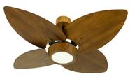 Ventilador de Teto Natuvent Dahlia Led 4 Pás Madeira Imbuia Ventilador de Teto Natuvent Dahlia Led 4 Pás Madeira Imbuia