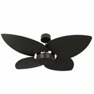 Ventilador de Teto Natuvent Dahlia No Light 4 Pás Madeira Preto