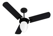 Ventilador De Teto New Delta Light 130w Venti Delta Cor da estrutura Preto Cor das pás Preto