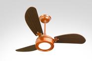 Ventilador de Teto New Light Led Cobre 3 Pás de MDF Tb 110V