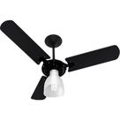 Ventilador De Teto New Ventura Flow PRETO 3 Pás cor PRETA 127V C3V 52-3101 Ventidelta