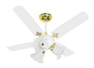 Ventilador De Teto New Zeta 4 Pás Branco 220v + Controle Ventilador De Teto New Zeta 4 Pás Branco 220v + Controle