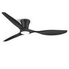 Ventilador de teto ocioc 52" Black Dimmable Light Remote DC Motor DC