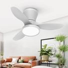 Ventilador de teto ocioc Quiet com luz LED, motor DC de 81 cm, branco