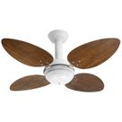 Ventilador de Teto Office Jet Pétalo Venti-Delta Branco 4Pás Imbuia 110V+Controle