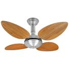 Ventilador de Teto Office Jet Pétalo Venti-Delta Prata 4Pás Freijó 220V+Controle