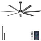 Ventilador de Teto Ohniyou 183 cm 7 Pás Controle Remoto Dimmer Preto Ventilador de Teto Ohniyou 183 cm 7 Pás Controle Remoto Dimmer Preto