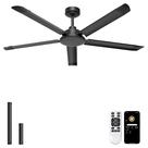 Ventilador de Teto Ohniyou 60" Lâminas de Alumínio Pretas Controle Remoto Ventilador de Teto Ohniyou 60" Lâminas de Alumínio Pretas Controle Remoto