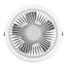 Ventilador de teto pequeno recarregável Usb Ventilador de teto portátil externo interno Ventilador de mesa Luz noturna Mini luz de ventilador multifuncional