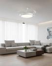 Ventilador de Teto Plafon Led Air Blow Retrátil com Controle Remoto Silencioso Econômico 60w Luz Branca Elegante Sofisticado Casa com Luz Dimerizável
