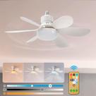 Ventilador de Teto Potente com Controle Remoto e Lâmpada Silencioso