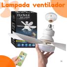 Ventilador de Teto Premium com Luz LED Integrada Controle Remoto Bivolt 3 Velocidades