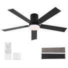Ventilador de Teto Rayqueen 132 cm, 5 Pás, Motor DC, LED e Controle Remoto Ventilador de Teto Rayqueen 132 cm, 5 Pás, Motor DC, LED e Controle Remoto