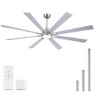 Ventilador de teto Realmate 183 cm Nickel 8 pás Light Remote Ventilador de teto Realmate 183 cm Nickel 8 pás Light Remote