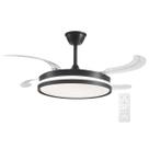 Ventilador de Teto Retrátil 127v/220v Silencioso Briled Preto 3 Cores Silencioso