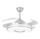 ventilador de teto retrátil com 4 pás som bluetooth.