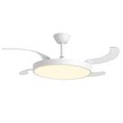 Ventilador de Teto Retrátil Slim Briled Branco 3000/4000/6000K Ventilador de Teto Retrátil Slim Briled Branco 3000/4000/6000K