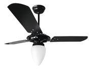 Ventilador De Teto Rico Ventex Material Das Pás Mdf Quantidade De Pás 3 Cor Das Pás Preto Cor Da Estrutura Branco Diâmetro 1.1 M