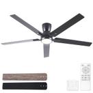 Ventilador de teto Sevenine 60" Flush Mount de 6 velocidades