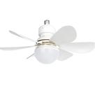 Ventilador de Teto Silencioso com Luz Integrada 6 Pás Bivolt