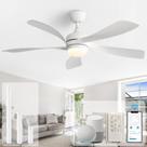 Ventilador de teto Sofucor 132 cm Smart Light Alexa 6-Speed