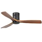 Ventilador de teto Sofucor 52" Flush Mount Wood 3 Blade Remote