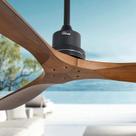 Ventilador de teto Sofucor 52" Wood No Light Remote DC Motor DC
