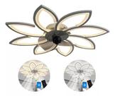 Ventilador De Teto Soquete De Luz Com Luzes LED e Controle Remoto Regulável 3000K-6000K 110/220V