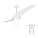 Ventilador De Teto Spirit 201 Branco Lustre Cônico 127V