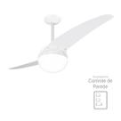 Ventilador De Teto Spirit 202 Branco Lustre Globo 127V Ventilador De Teto Spirit 202 Branco Lustre Globo 127V